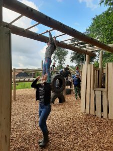 Work up an appetite in the Adventure Playground at Sky Park Farm before taking the kids [to] eat free this summer!