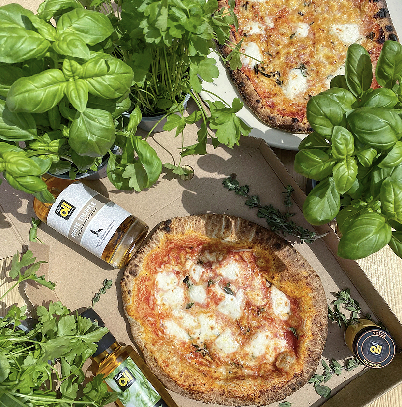 pizza on the terrace