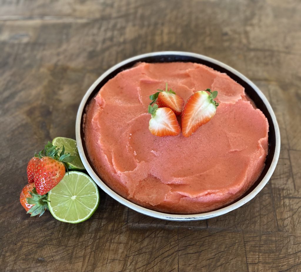 Strawberry Sorbet recipe at Sky Park Farm