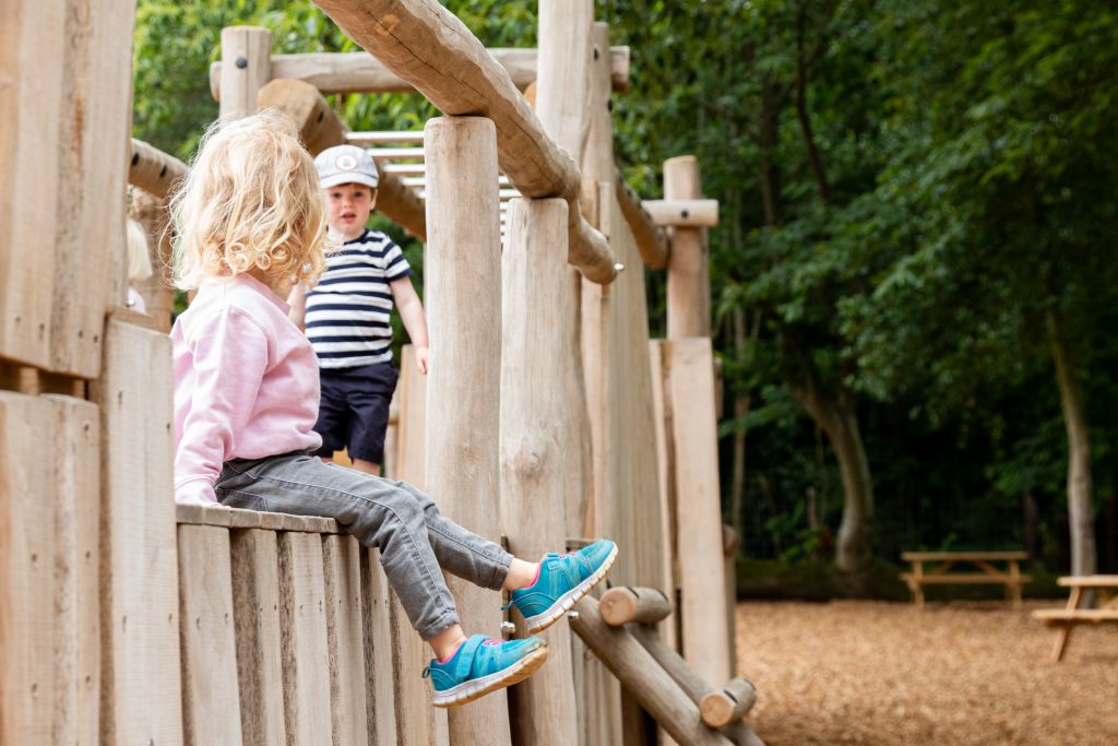 Children exploring the Adventure Playground