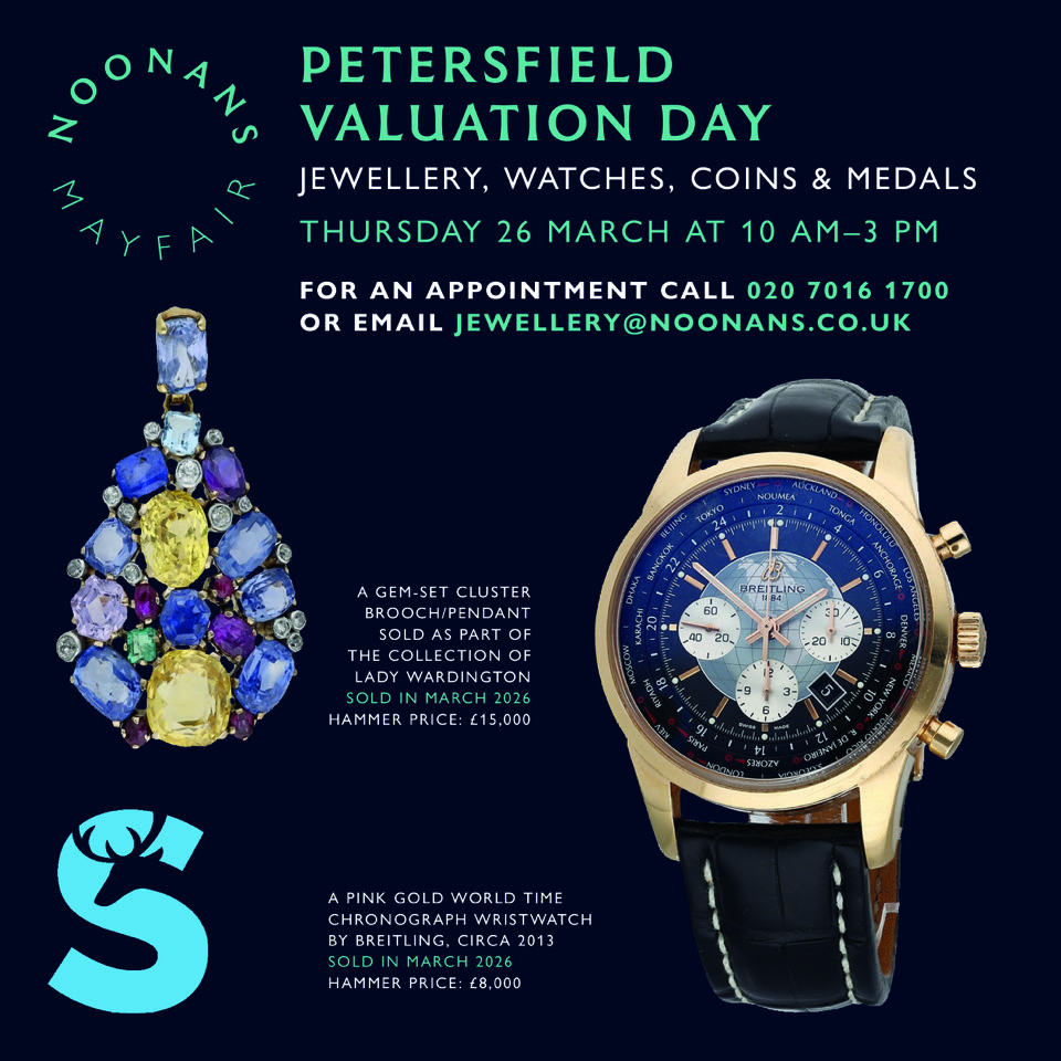 Noonans Valuation for collectibles & jewellery 26th March 2026