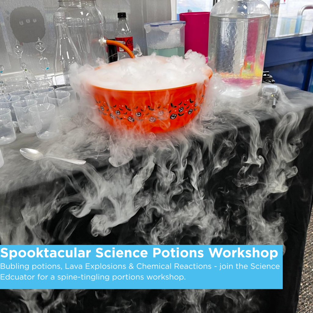 Spooktacular science potions workshop at Sky Park Far Monday 26th October Half Term